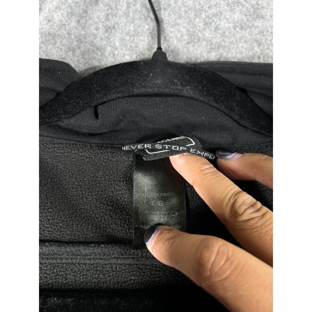 The North Face Apex Jacket Mens Large Black Full Zip Softshell Outdoor Hiking